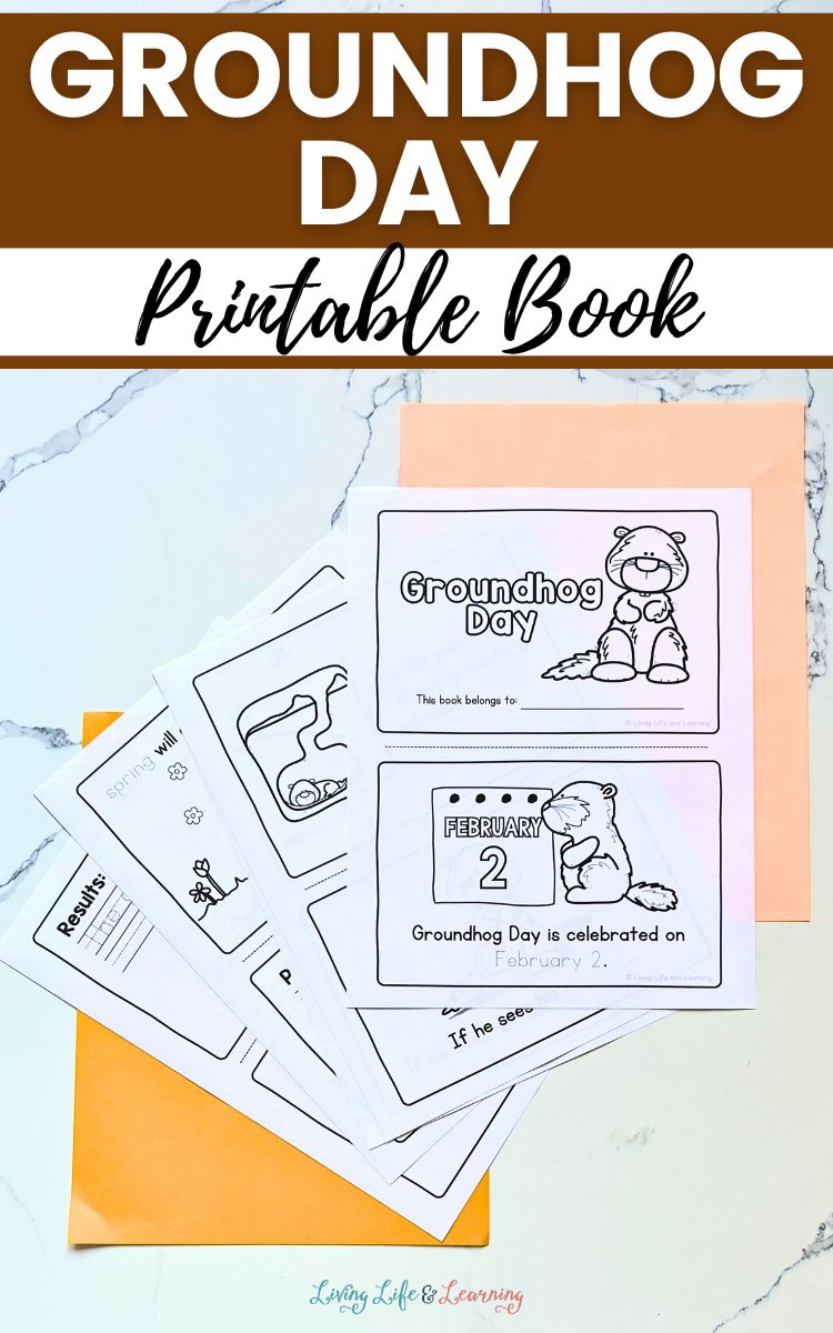 groundhog day printable book: learn about the weather